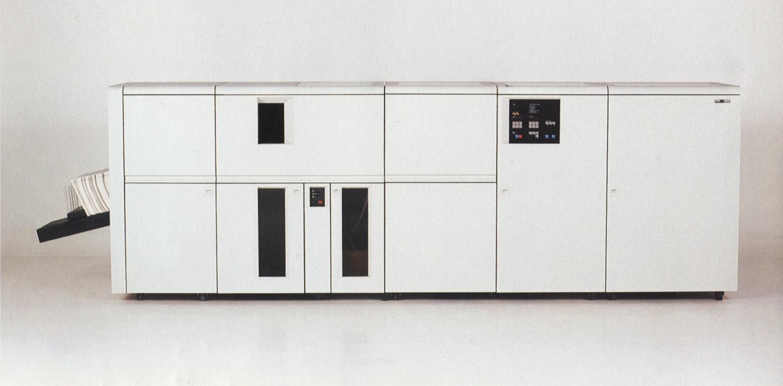 IBM 3800 laser printer — a large floor-standing institutional unit from 1982